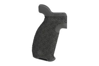Emissary Aggressive Texture Full Size AR-15 Axle Grip in ODG is made of polymer